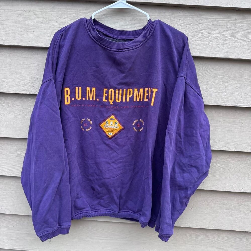 Bum-equipment Men's Purple Sweatshirt
